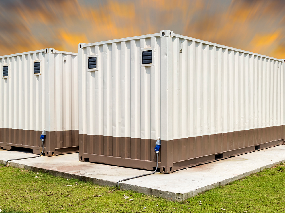 caseta móvil para negocio