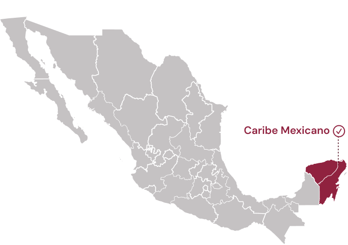 Mapa Caribe Mexicano