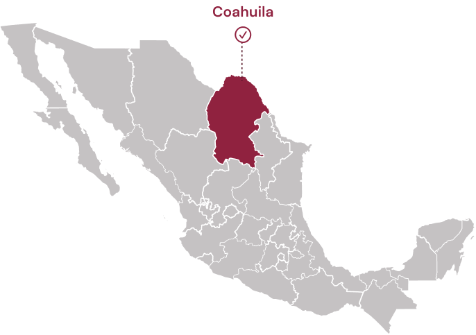 Mapa Coahuila