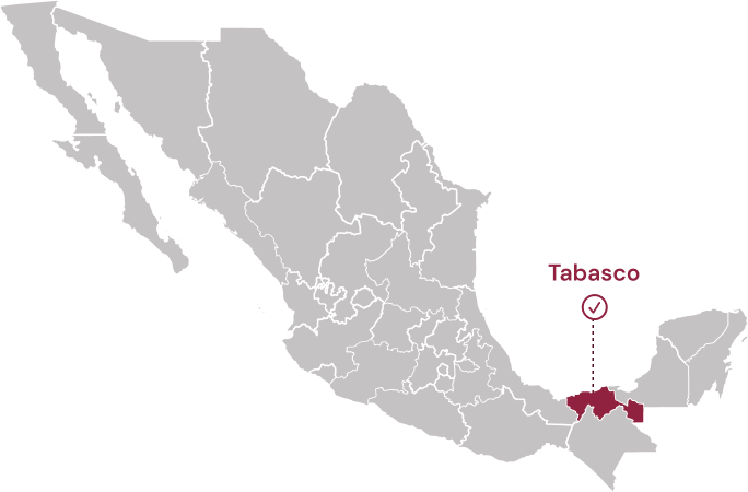 Mapa Tabasco