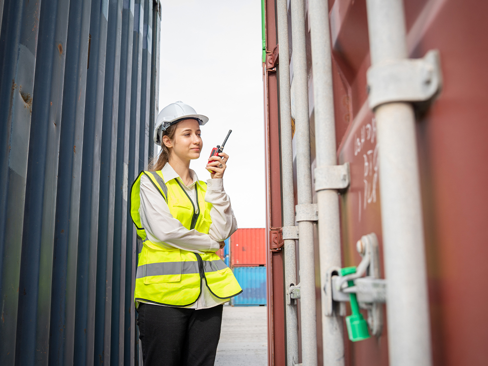 Supervisión de contenedores marítimos en puerto Manzanillo