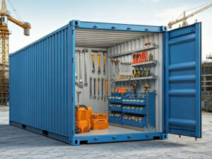 Soluciones modulares de almacenaje de Dracontainers con contenedores para uso industrial y logístico