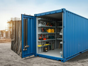 Contenedores para bodegas utilizados como almacenamiento seguro