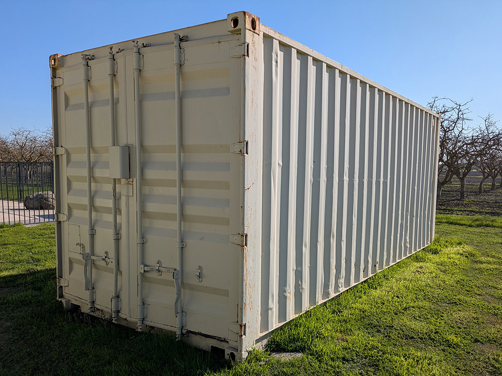 Container 40 pies blanco usado 