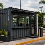 Casetas blindadas con contenedores maritimos para control de accesos.