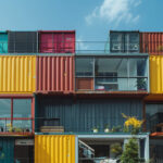Vivienda de arquitectura sustentable construida con contenedores marítimos reutilizados